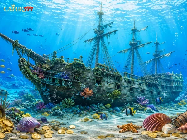 Antarmuka permainan Fisher Game dengan pilihan area memancing